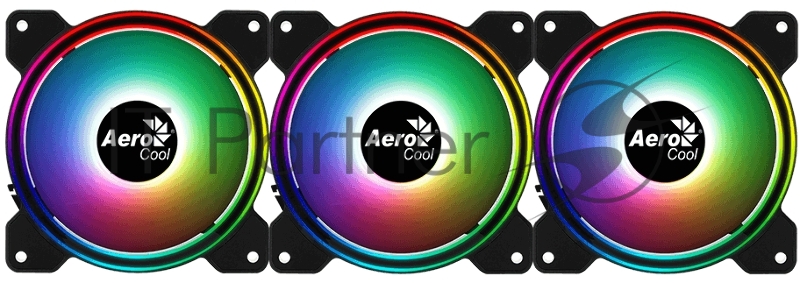 Вентилятор Aerocool Saturn 12F ARGB (120мм, 19.6 dB, 1000rpm, 6pin, подсветка) RTL