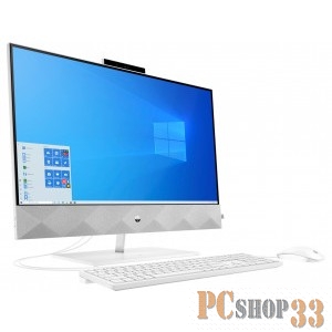 Моноблок HP Pavilion I 27-27-d0012ur Touch 27 FHD(1920x1080) Core i5-10400T, 16GB DDR4 2666 (1x16GB), SSD 512Gb, nVidia GTX1650 4GB, no DVD, kbd&mouse wireless, 5MP Webcam, White, Win10, 1Y Wty
