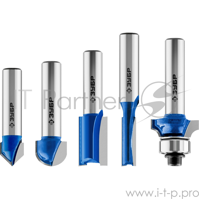 Набор фрез по дереву Зубр 28795-H5 (5 шт хвостовик 8 мм)