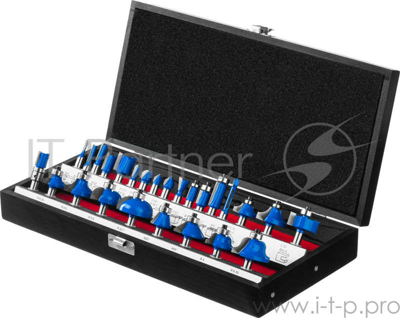 Набор фрез по дереву Зубр 28796-H26 (26 шт хвостовик 8 мм)