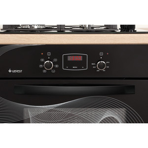 Духовой шкаф GEFEST 622-02 К26 черный с рисунком