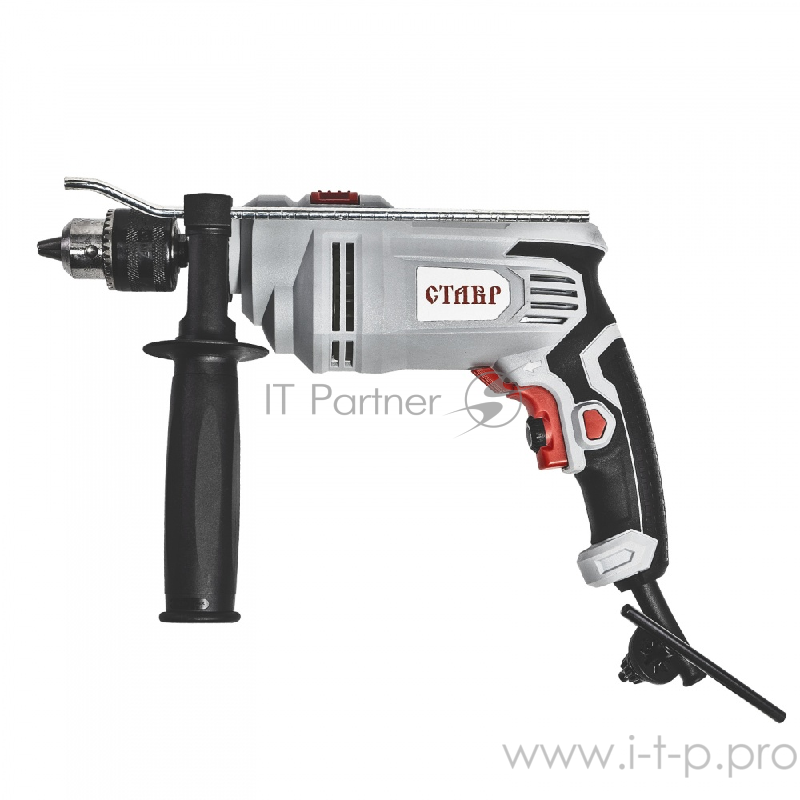 Дрель ударная СТАВР ДУ-13/750 750 Вт, 0-2800 об/мин, 0-44800 уд/мин, патрон 1,5-13мм, реверс,