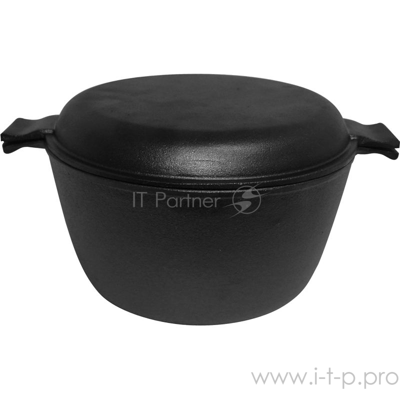 Кастрюля Mallony чугунная с крышкой-сковородкой CC-20/30, диаметр 20 см, 3 л