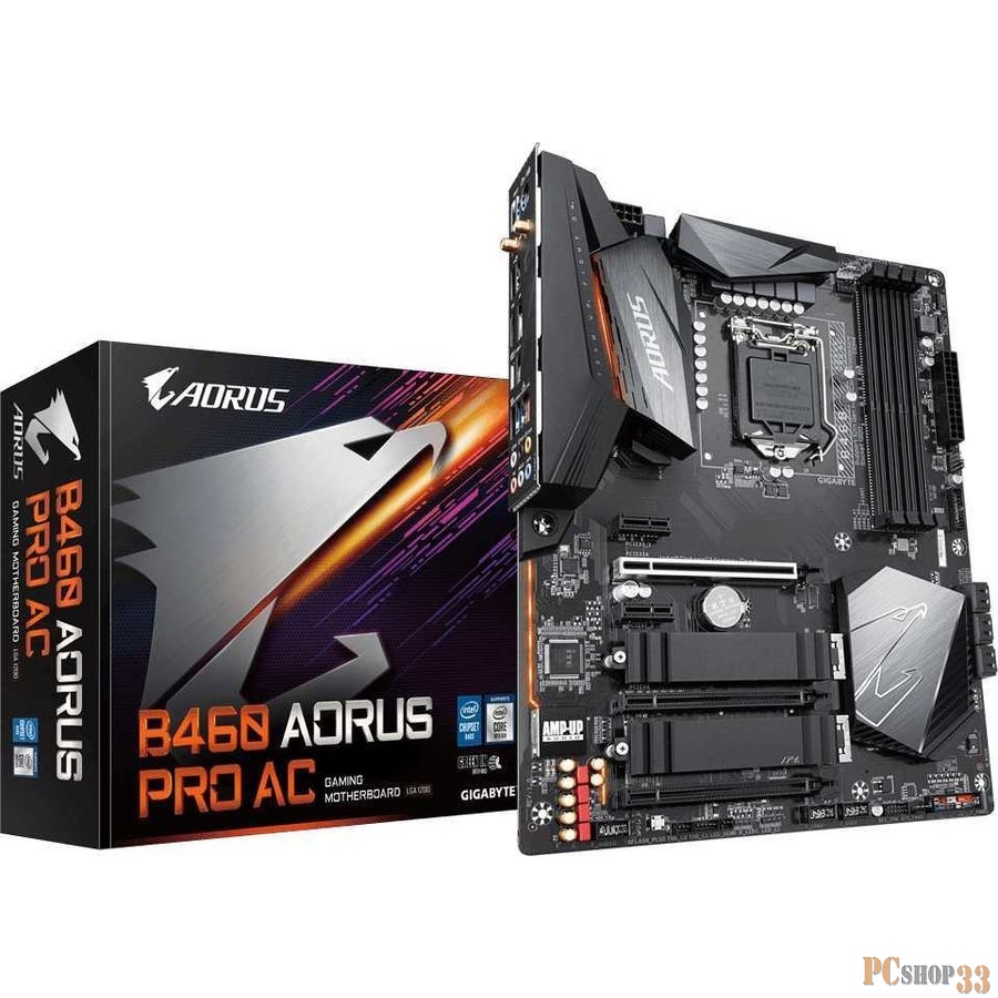Материнская плата B460 S1200 ATX B460 AORUS PRO AC GIGABYTE