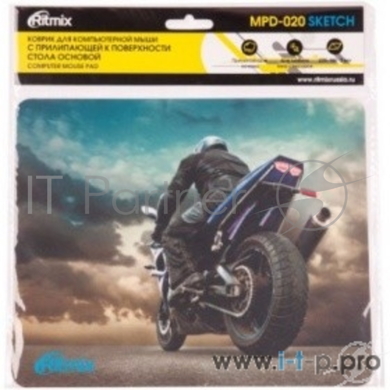 Коврики RITMIX MPD-020 Sketch {220 x 180 x 3mm, рисунок, прилипающая к поверхности стола основа.ПВХ, клейкая основа, прозрачная защитная пленка (полипропилен)}