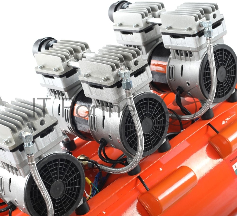 Компрессор Patriot поршневой безмасляный WO 100-440, 440 л/мин, 8 бар, 2500 Вт, 100 л, быстросъем и елочка с вентилем