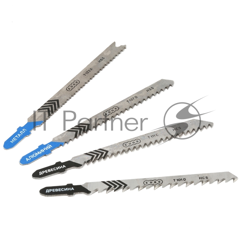 Набор пилок для лобзика EDGE by PATRIOT №1, 4шт в блистере