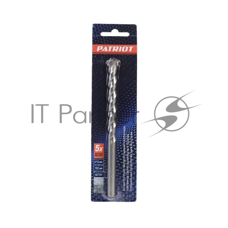 Сверло EDGE by PATRIOT по бетону 12*150 мм, 1 шт в блистере