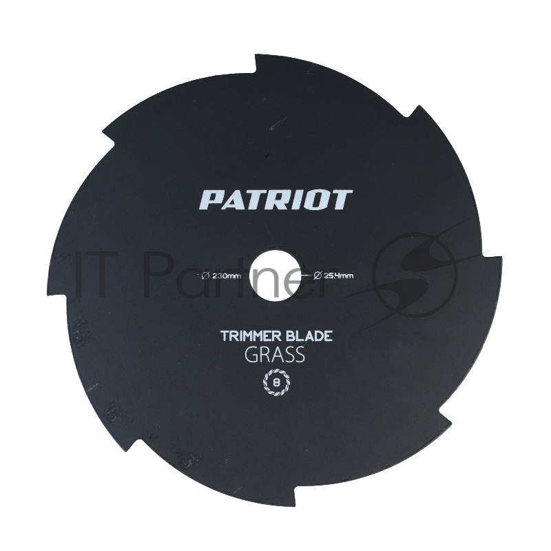 Нож PATRIOT TBS-8, D=230*25,4мм, толщина 1,6 мм 8 - зубый