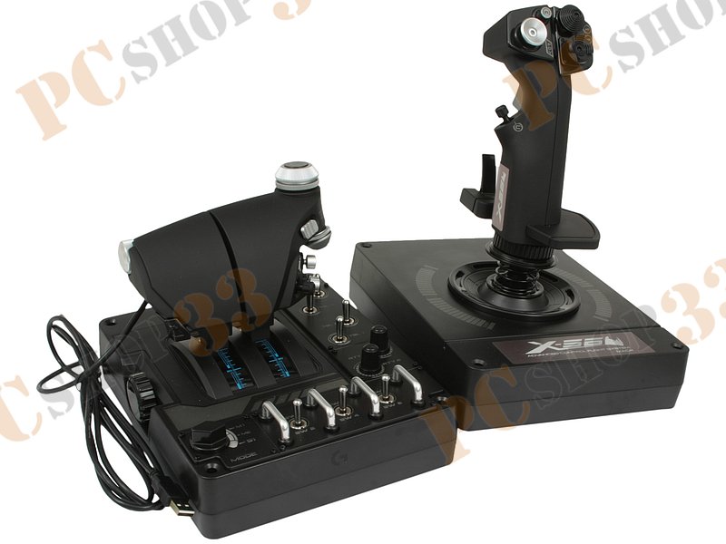 Джойстик Logitech Saitek G Pro Flight X56 Rhino H.O.T.A.S. 945-000059 (USB)
