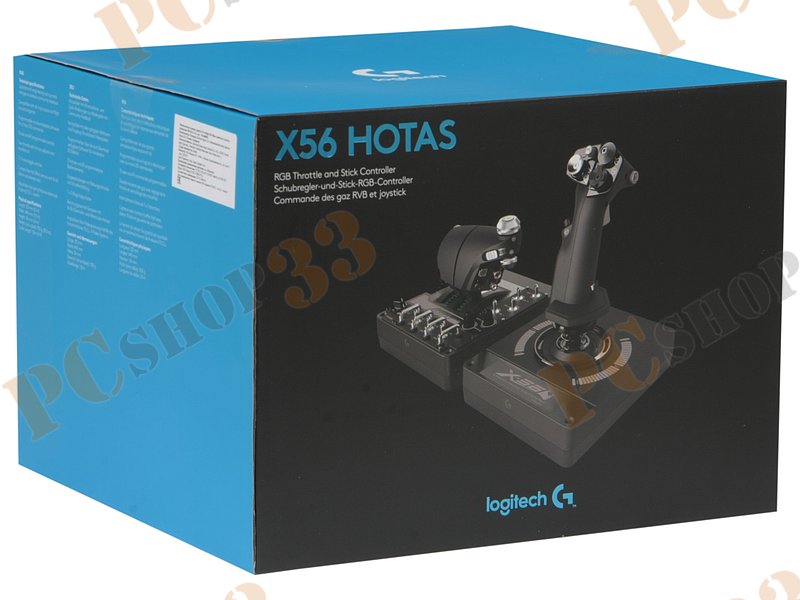 Джойстик Logitech Saitek G Pro Flight X56 Rhino H.O.T.A.S. 945-000059 (USB)