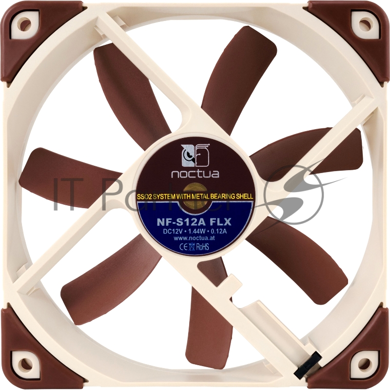 Вентилятор Noctua NF-S12A FLX 120mm, 1200rpm