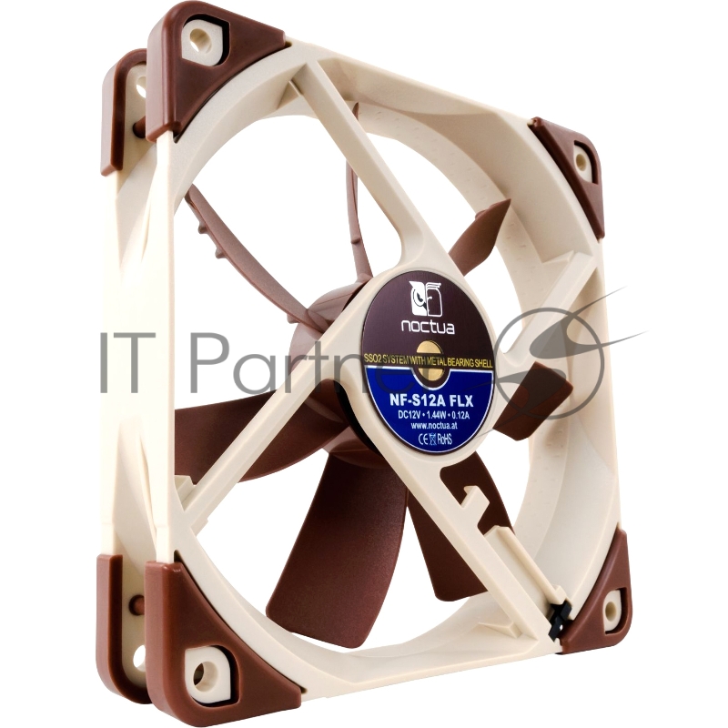 Вентилятор Noctua NF-S12A FLX 120mm, 1200rpm
