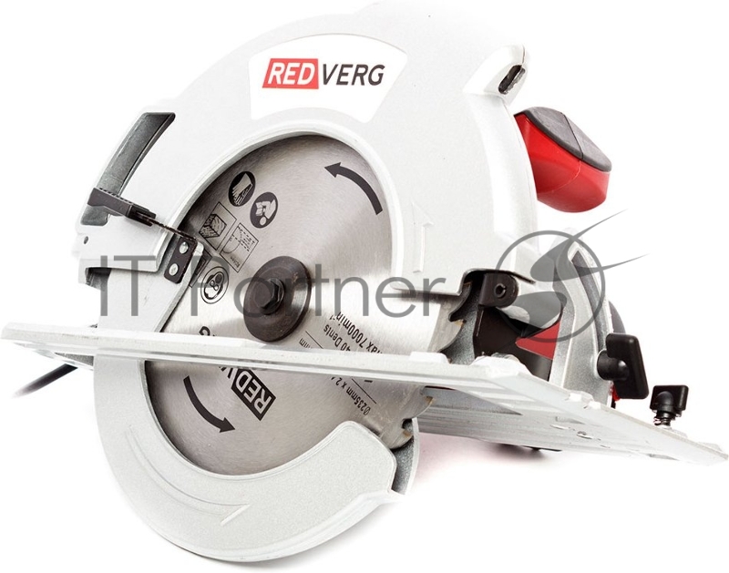 Дисковая пила RD-CS220-85. 2200Вт диск 235/30мм 4700 об/мин пропил: при 90 - 85 мм, при 45 - 62 мм алюм подошва