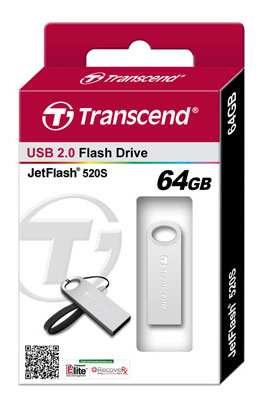 Носитель информации Transcend USB Drive 64Gb JetFlash 520 TS64GJF520S {USB 2.0}
