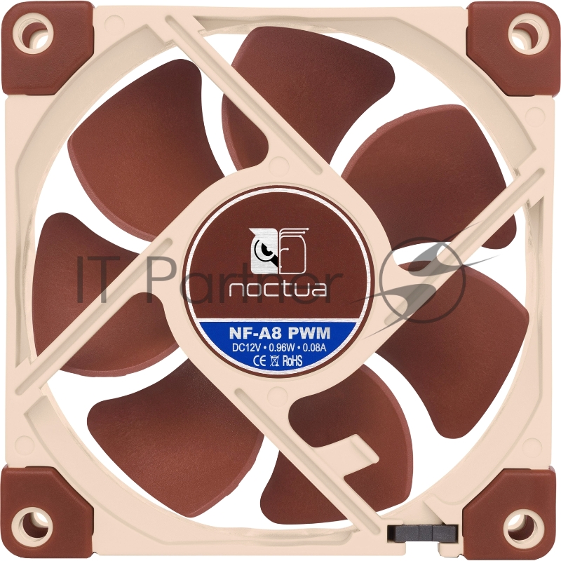 80 mm | Noctua NF-A8 PWM, 1750-2200rpm, 17.7dBa, 4-pin