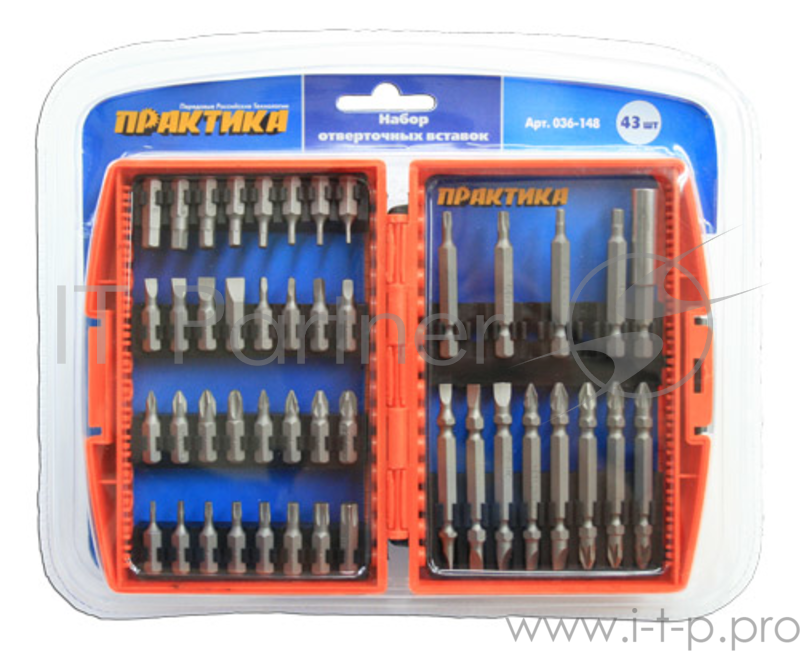 Набор бит ПРАКТИКА 036-148 43шт.