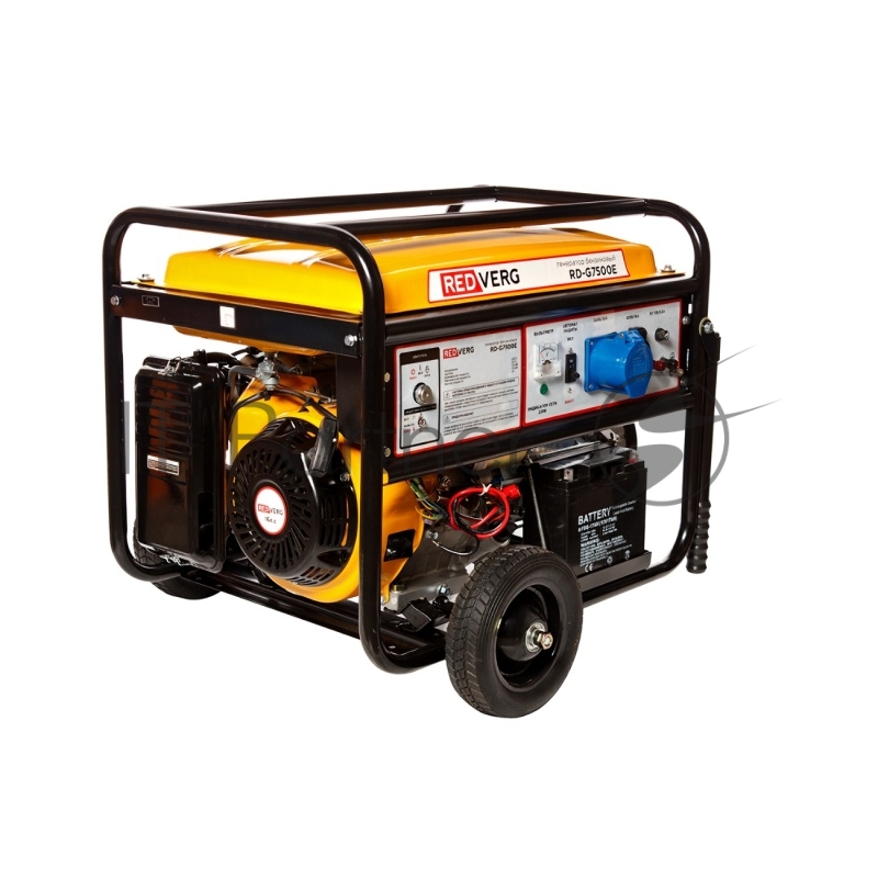 Генератор бензиновый RD-G7500E. 16,0л.с 439куб.см GM192FА запуск- ручной/электростартер бак- 25л 7,5кВт 220В