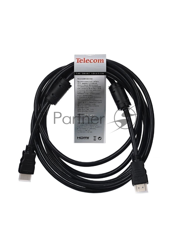 Кабель Telecom Кабель (CG511D-3M) HDMI to HDMI (19M -19M) ver.1.4b, 2 фильтра, 3м, с позолоченными контактами
