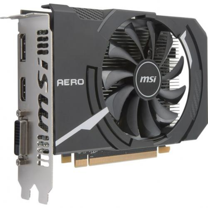 Видеокарта MSI Radeon RX550 AERO ITX OC 2Gb GDDR5 128bit DP, DVI-D, HDMI (RX 550 AERO ITX 2G OC) RTL
