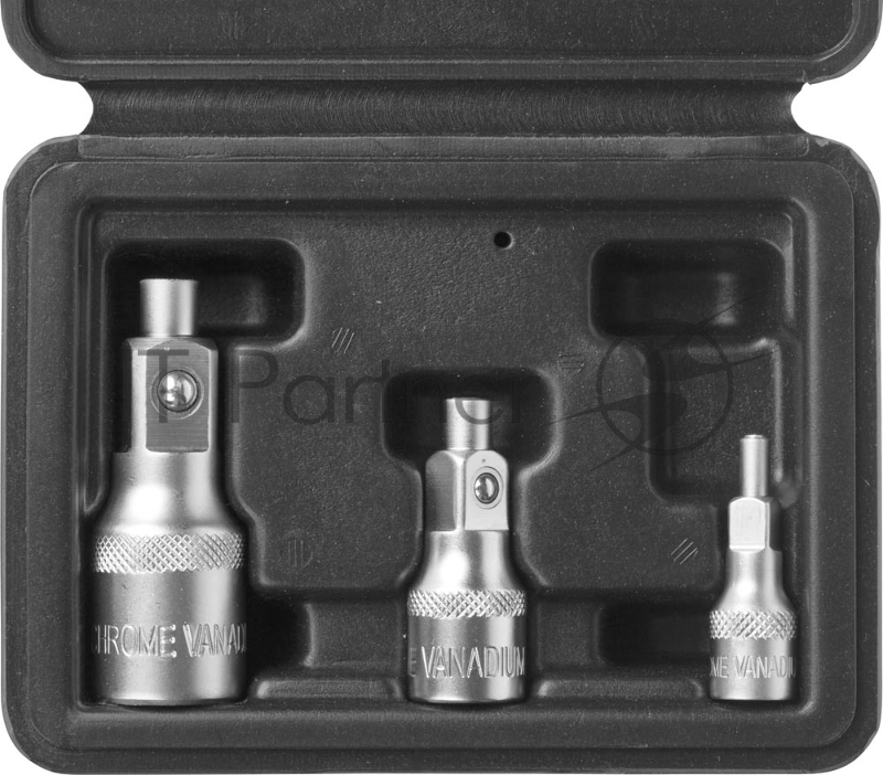 Набор ЗУБР МАСТЕР: Адаптеры магнитные для торцовых головок 1/2, 3/8, 1/4, 3шт