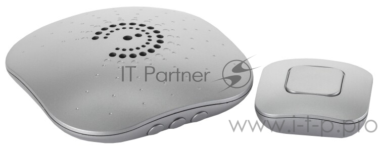 Звонок беспроводной BIONIC Silver ЭРА Б0017749