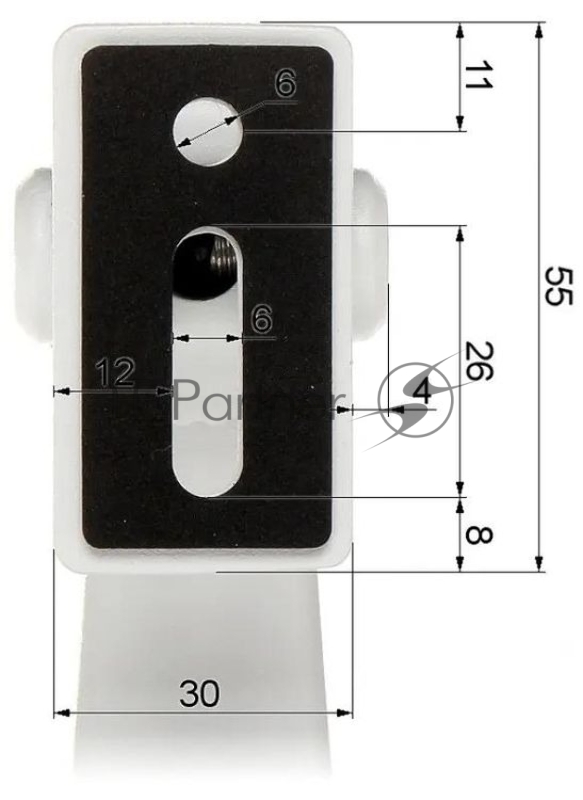 Настенный кронштейн для корпусов серий HF1, HF2, SDZ1 Dahua DH-PFB121W