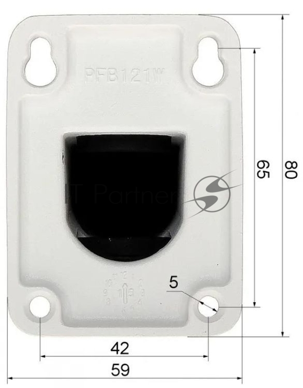 Настенный кронштейн для корпусов серий HF1, HF2, SDZ1 Dahua DH-PFB121W