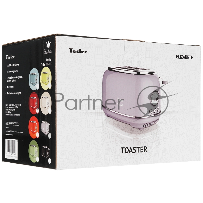 Тостер TESLER TT-245 GREY