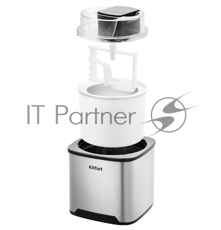 Мороженица Kitfort КТ-1809 12Вт 2000мл. серебристый/черный
