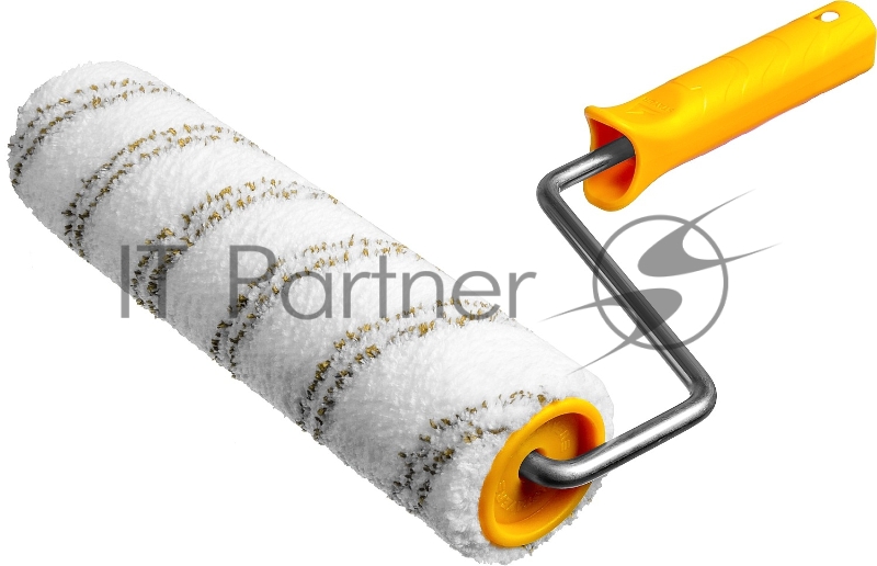 Валик МИКРОВОЛОКНО малярный в сборе, ворс 9 мм, бюгель 8 мм, 48x240мм, STAYER Profi