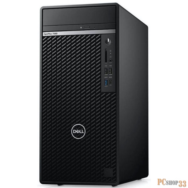 Персональный компьютер Dell OptiPlex 7080 Dell Optiplex 7080 MT Intel Core i7 10700(2.9Ghz)/16GB/SSD 512GB/DVD-RW/Intel UHD Graphics 630/SD/TPM/3y NBD/black/W10Pro