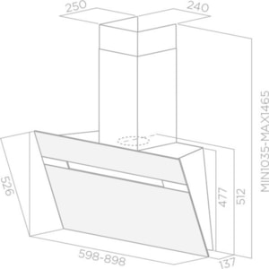 Вытяжка ELICA STRIPE WH/A/60/LX , белое стекло+нержавеющая сталь