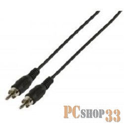 Кабель Telecom Кабель соединительный (TAV4158-5M) RCA (M) - RCA (M) черный 5m 6926123462263