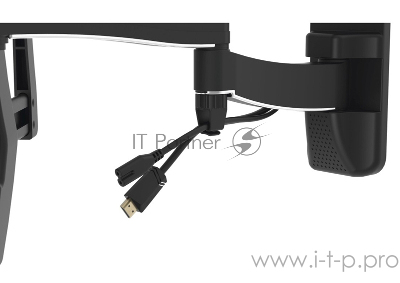 Кронштейн для телевизора Hama Fullmotion TV Premium черный 32-65 макс.50кг настенный