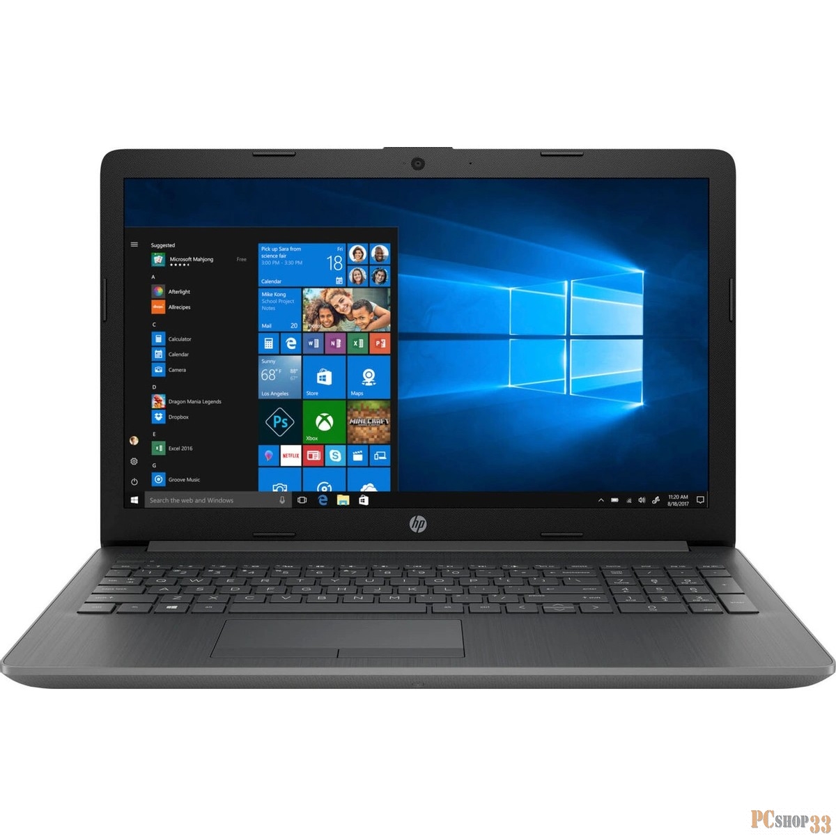 Ноутбук HP 15 - db1255ur/15.6/FHD/AMD Athlon 300U/8Gb//SSD 256Gb/R530 2Gb/W10/No CD-ROM/Grey/(22P36EA) Ноутбук