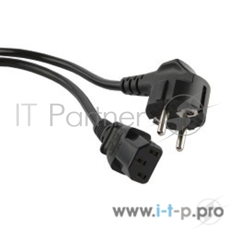 Кабели Силовые Hyperline PWC-IEC13-SHM-0.5-BK Кабель питания компьютера (Shucko+C13) (3x0.75), 0.5м