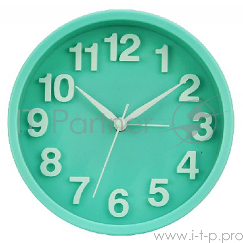 Будильник Хорошее настроение Вега 6092 мятный 13.4x5.2 см