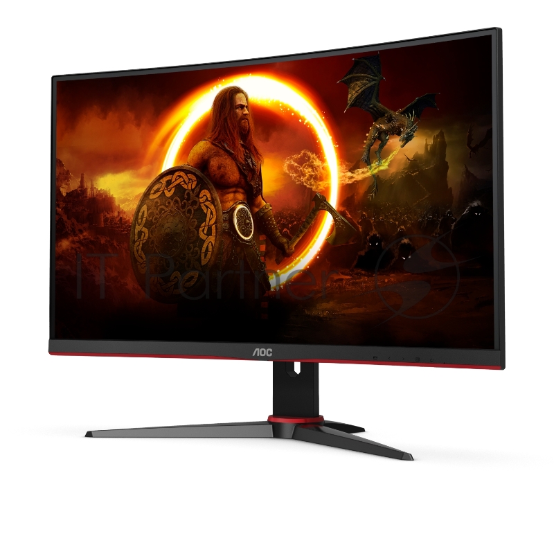 МОНИТОР 27 AOC C27G2ZE Black-Red (VA, изогнутый, 1920x1080, 240Hz, 0.5 ms, 178°/178°, 300 cd/m, 80M:1, +2xHDMI 2.0, +Di