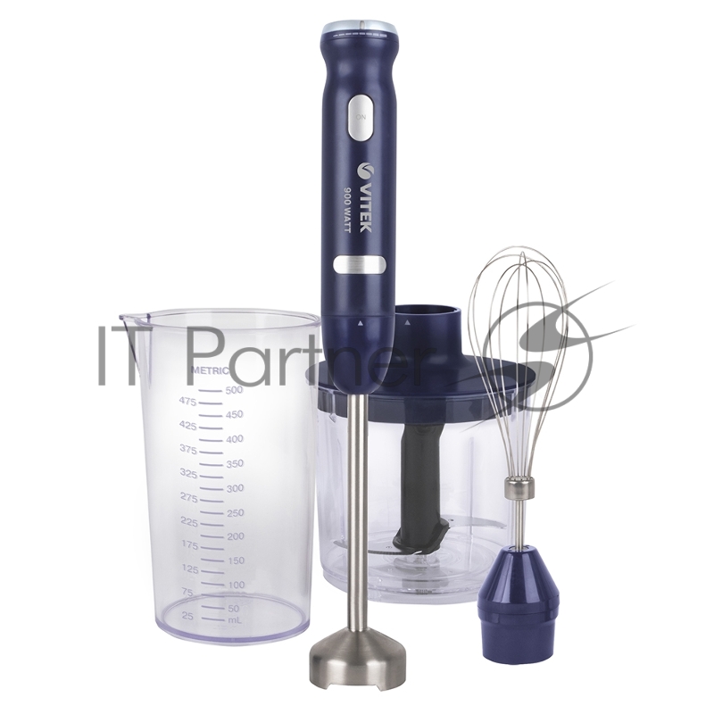 Блендерный набор VITEK Мощность 900 Вт.Емкость измельчителя 400 мл.Управление мех.