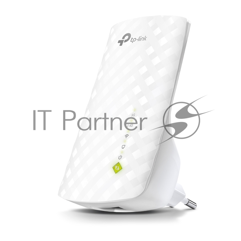 Усилитель Wi-Fi сигнала AC750 OneMeshTM WiFi Range Extender, 300Mbps at 2.4G and 433Mbps at 5G, compact house with internal antennas, 1 10/100Mbps Ethernet port, WPS button for quick setup, Smart Indicator for best location, support OneMeshTMtechnolo