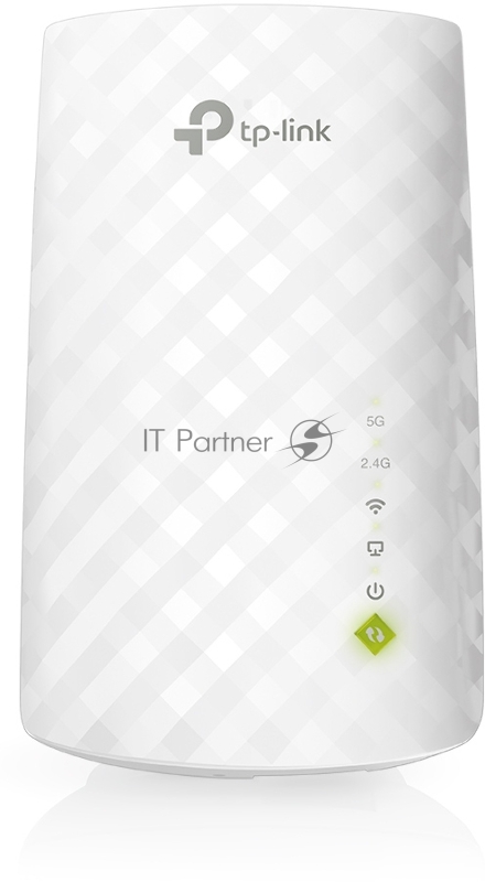 Усилитель Wi-Fi сигнала AC750 OneMeshTM WiFi Range Extender, 300Mbps at 2.4G and 433Mbps at 5G, compact house with internal antennas, 1 10/100Mbps Ethernet port, WPS button for quick setup, Smart Indicator for best location, support OneMeshTMtechnolo