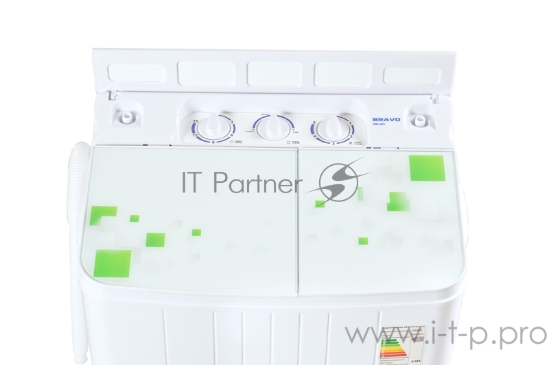 Стиральная машина BRAVO WMH-38PG полуавтомат стекл.крышка