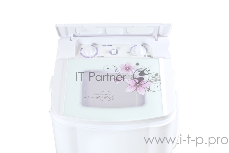 Стиральная машина BRAVO WMH-35G полуавтомат стекл.крышка