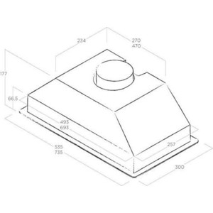 Вытяжка встраиваемая Jet Air Viera GR/A/52 серый управление: ползунковое (1 мотор)