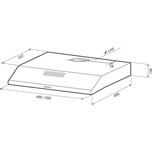Вытяжка Krona OLIVIA 600 white PB белый