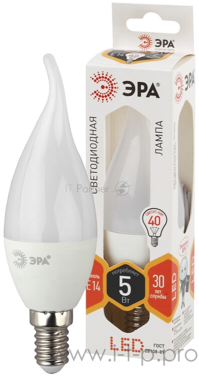 Лампа светодиодная ЭРА LED smd BXS-5w-827-E14