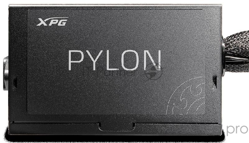 Игровой блок питания чёрный XPG PYLON650B-BLACKCOLOR (650 Вт, PCIe-2шт, ATX v2.31, Active PFC, 120mm Fan, 80 Plus Bronze)