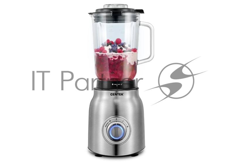 Блендер настольный Centek CT-1300 <1000 Вт> стеклянный стакан 1.5л, 2 скорости + Pulse, 4 лезвия