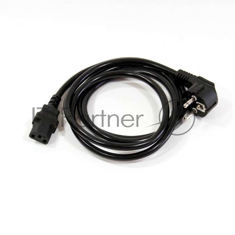 Кабель VCOM CE021-CU1.5-1.8 Кабель компьютер -- розетка 220V ( угловая Евровилка) VDE 3G*1.5mm2 , 1,8м